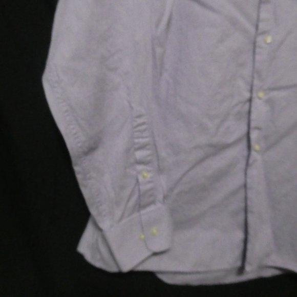 CALVIN KLEIN | Size 15, 34-35 | 100% Cotton | Lilac Button Down Dress Shirt - Picture 6 of 16